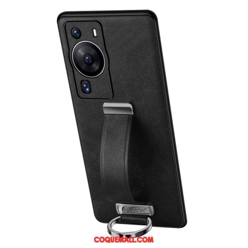 Coque Huawei P60 Pro avec Sangle et Anneau Supports