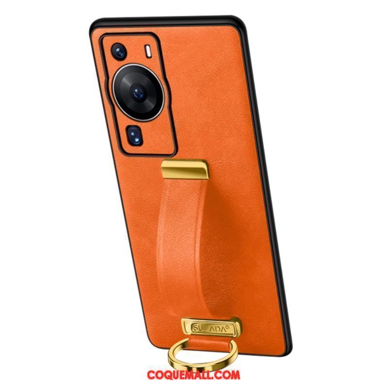 Coque Huawei P60 Pro avec Sangle et Anneau Supports