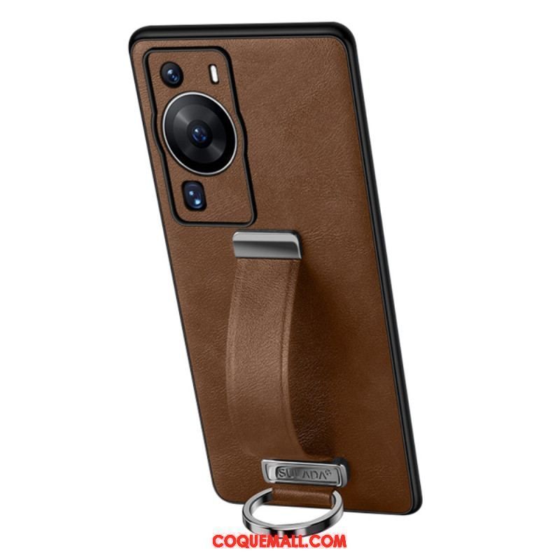 Coque Huawei P60 Pro avec Sangle et Anneau Supports