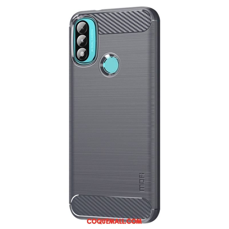 Coque Moto E40 / E30 / E20 Fibre Carbone Brossée MOFI