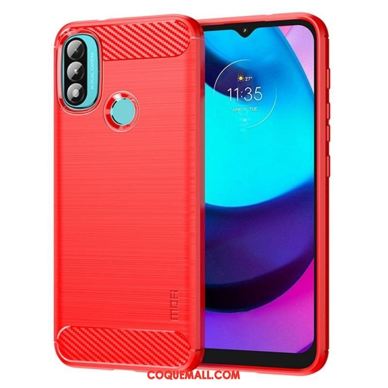 Coque Moto E40 / E30 / E20 Fibre Carbone Brossée MOFI