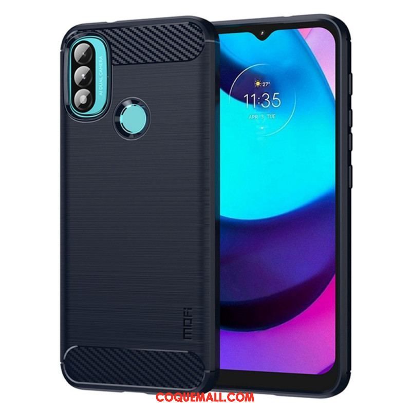 Coque Moto E40 / E30 / E20 Fibre Carbone Brossée MOFI