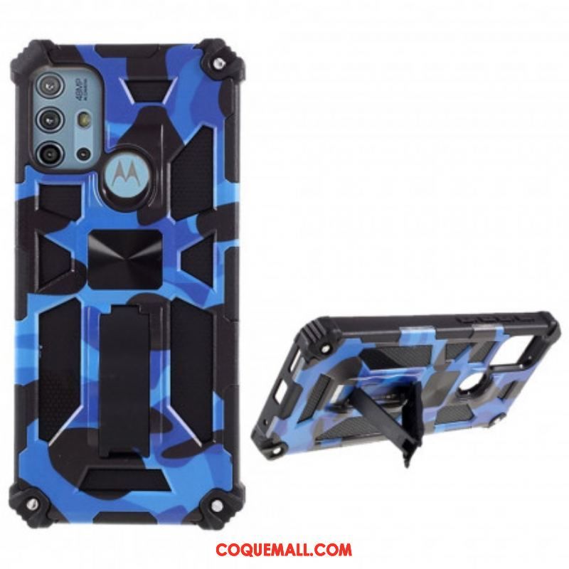 Coque Moto G30 / Moto G10 Camouflage Support Amovible