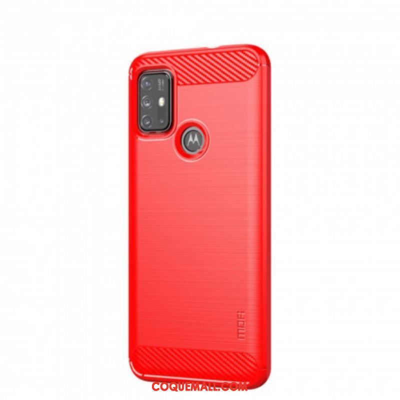 Coque Moto G30 / Moto G10 Fibre Carbone Brossée MOFI