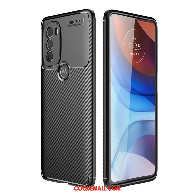 Coque Moto G71 5G Flexible Fibre Carbone