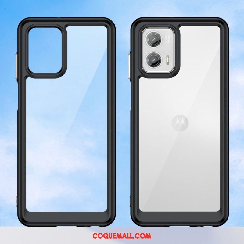 Coque Moto G73 5G Hybride Transparente