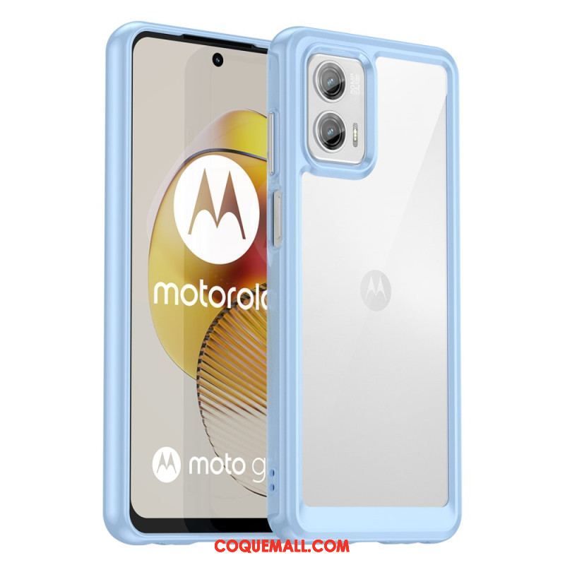 Coque Moto G73 5G Hybride Transparente