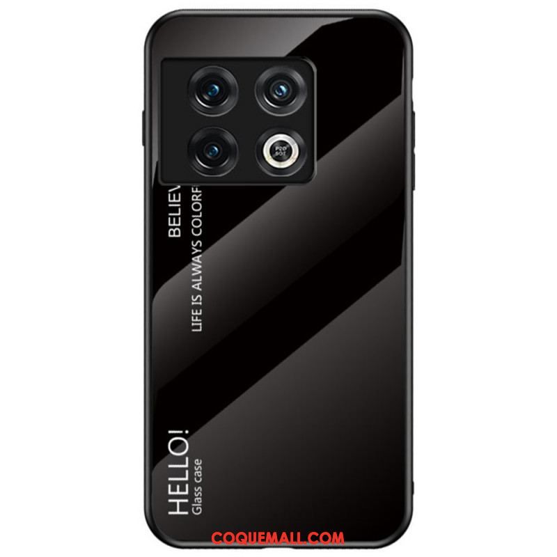 Coque OnePlus 10 Pro 5G Verre Trempé Hello
