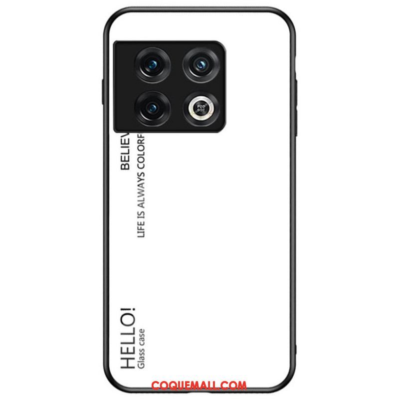 Coque OnePlus 10 Pro 5G Verre Trempé Hello