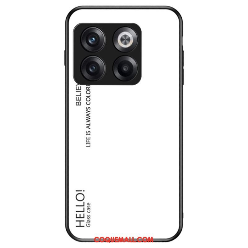 Coque OnePlus 10T 5G Verre Trempé Hello