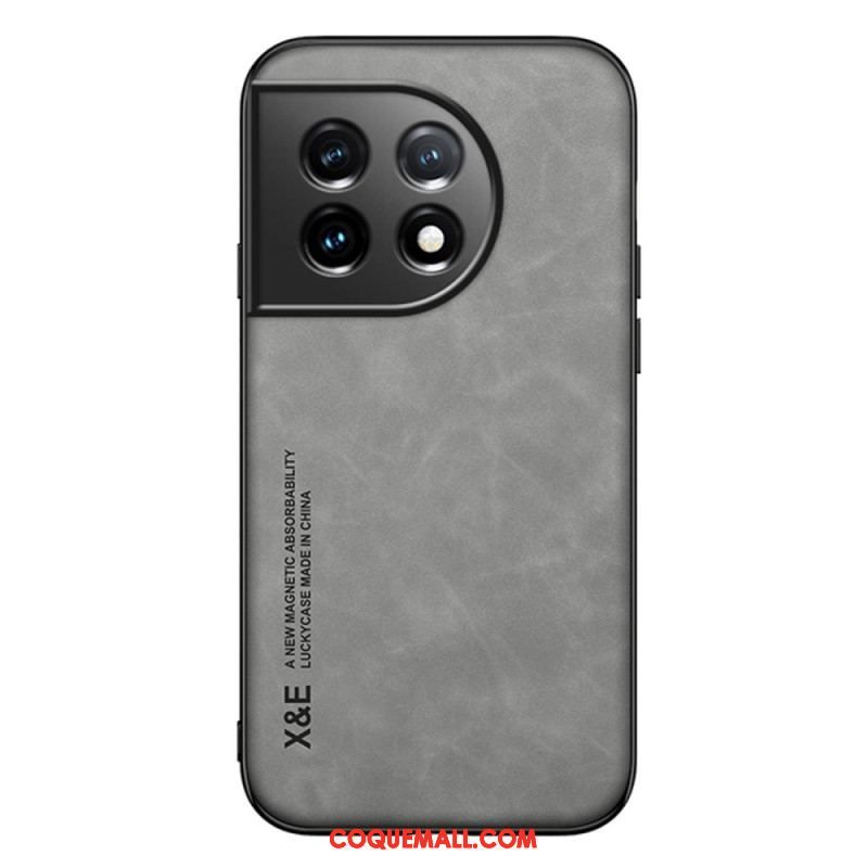 Coque OnePlus 11 5G Cuir Effet Cuir X&E