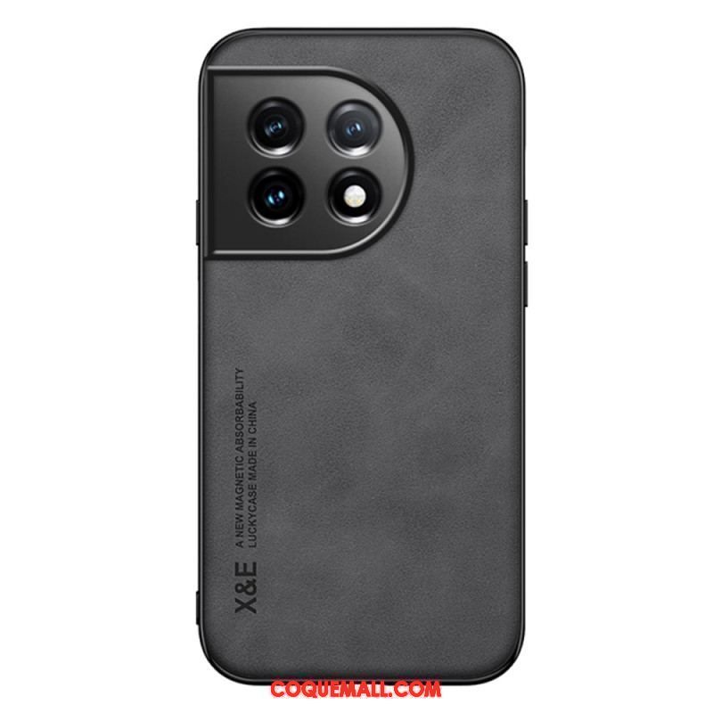 Coque OnePlus 11 5G Cuir Effet Cuir X&E