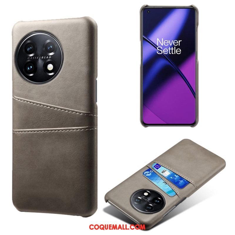 Coque OnePlus 11 5G Effet Cuir Porte-Cartes