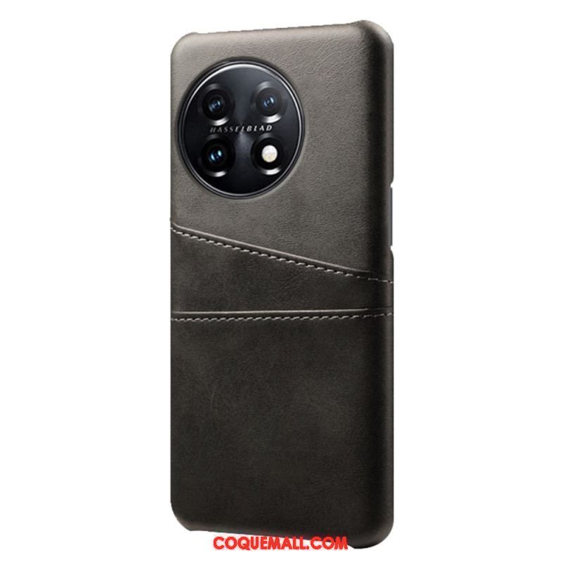 Coque OnePlus 11 5G Effet Cuir Porte-Cartes