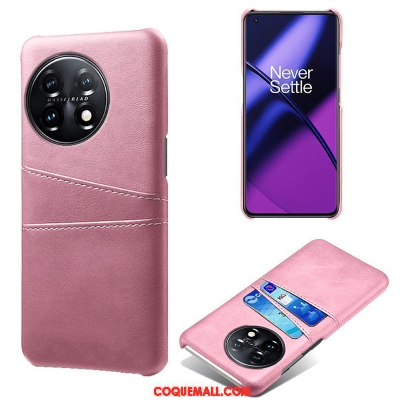 Coque OnePlus 11 5G Effet Cuir Porte-Cartes