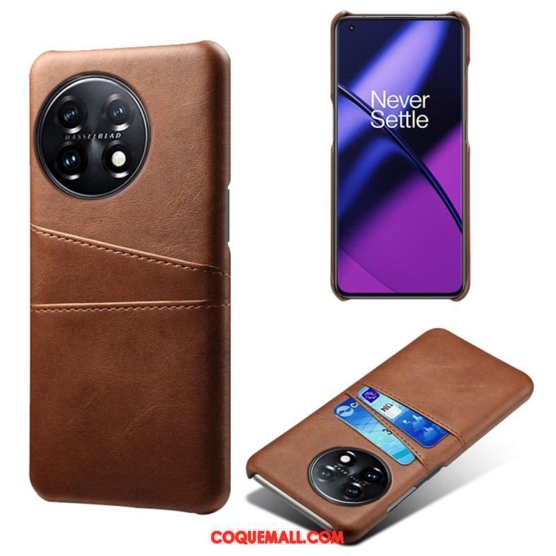 Coque OnePlus 11 5G Effet Cuir Porte-Cartes