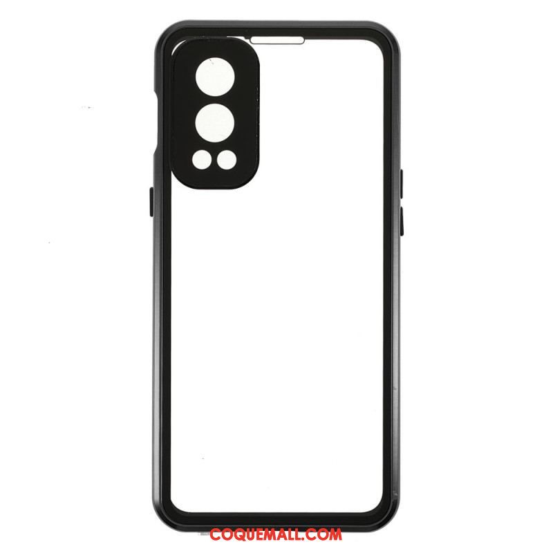 Coque OnePlus Nord 2 5G Deux Cotés Magnétique Verre Trempé et Métal