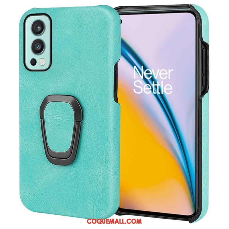 Coque OnePlus Nord 2 5G Effet Cuir Anneau-Support New Colors