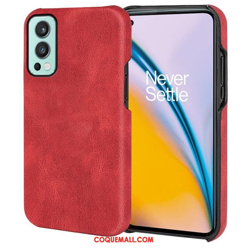Coque OnePlus Nord 2 5G Effet Cuir Élégance New Colors