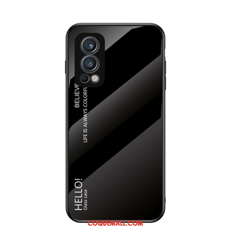 Coque OnePlus Nord 2 5G Verre Trempé Hello