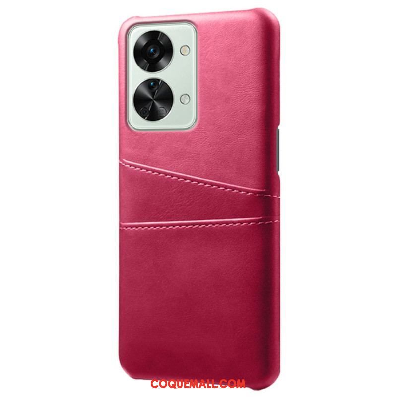 Coque OnePlus Nord 2T 5G Simili Cuir et Plastique Rigide