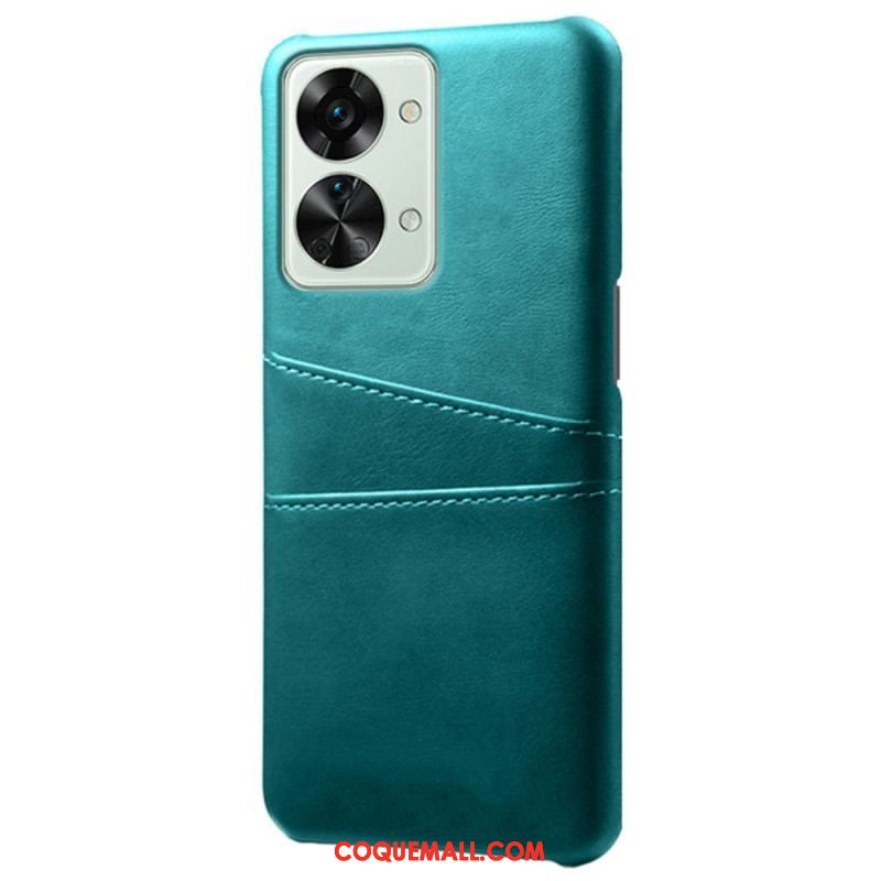 Coque OnePlus Nord 2T 5G Simili Cuir et Plastique Rigide