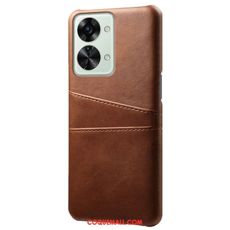 Coque OnePlus Nord 2T 5G Simili Cuir et Plastique Rigide