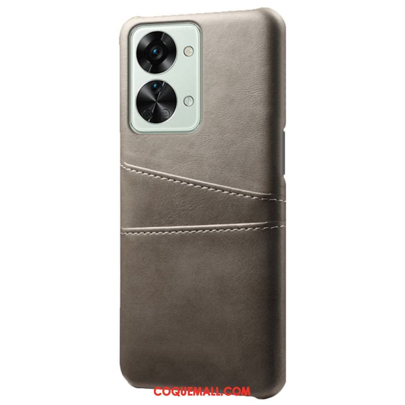 Coque OnePlus Nord 2T 5G Simili Cuir et Plastique Rigide