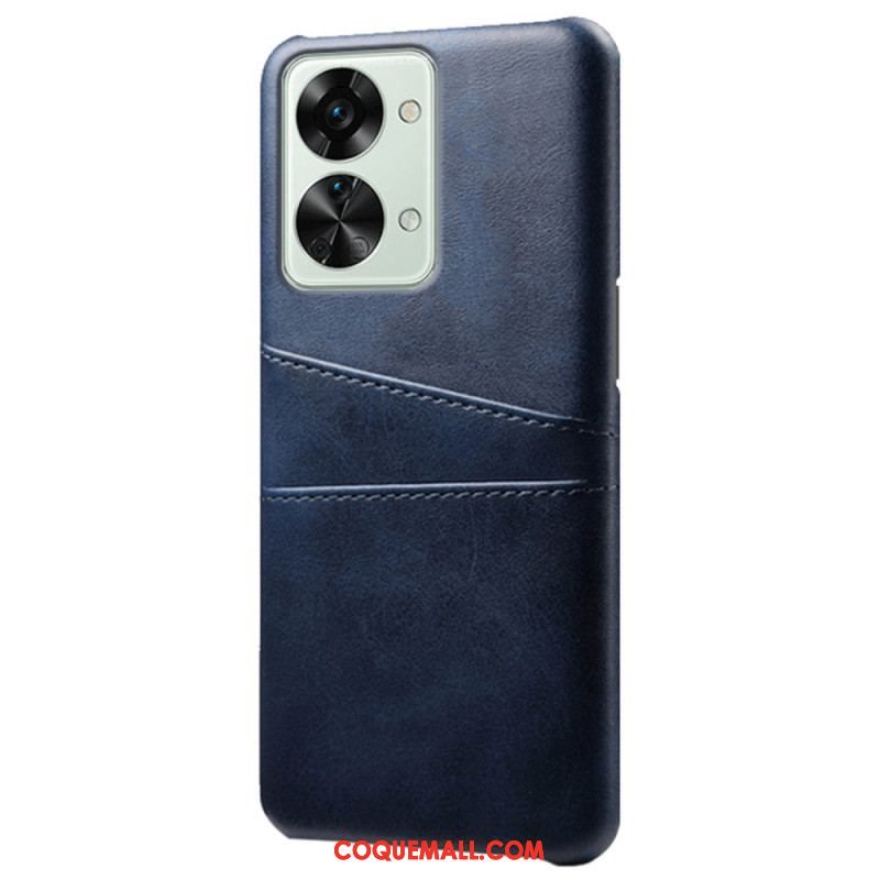 Coque OnePlus Nord 2T 5G Simili Cuir et Plastique Rigide