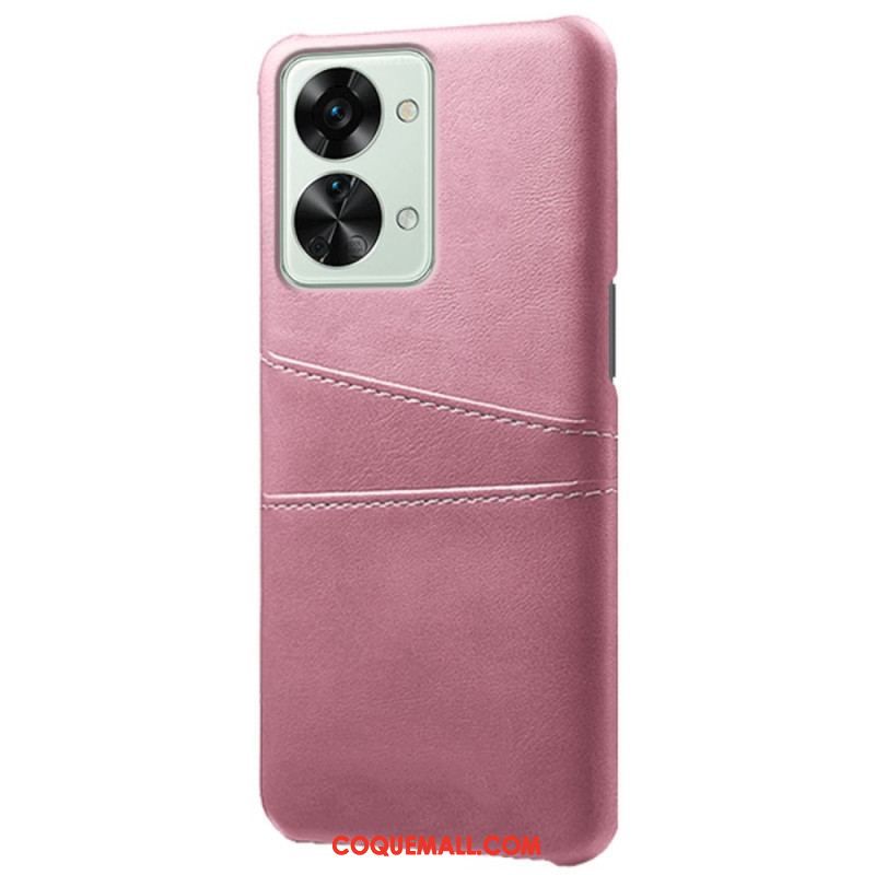 Coque OnePlus Nord 2T 5G Simili Cuir et Plastique Rigide