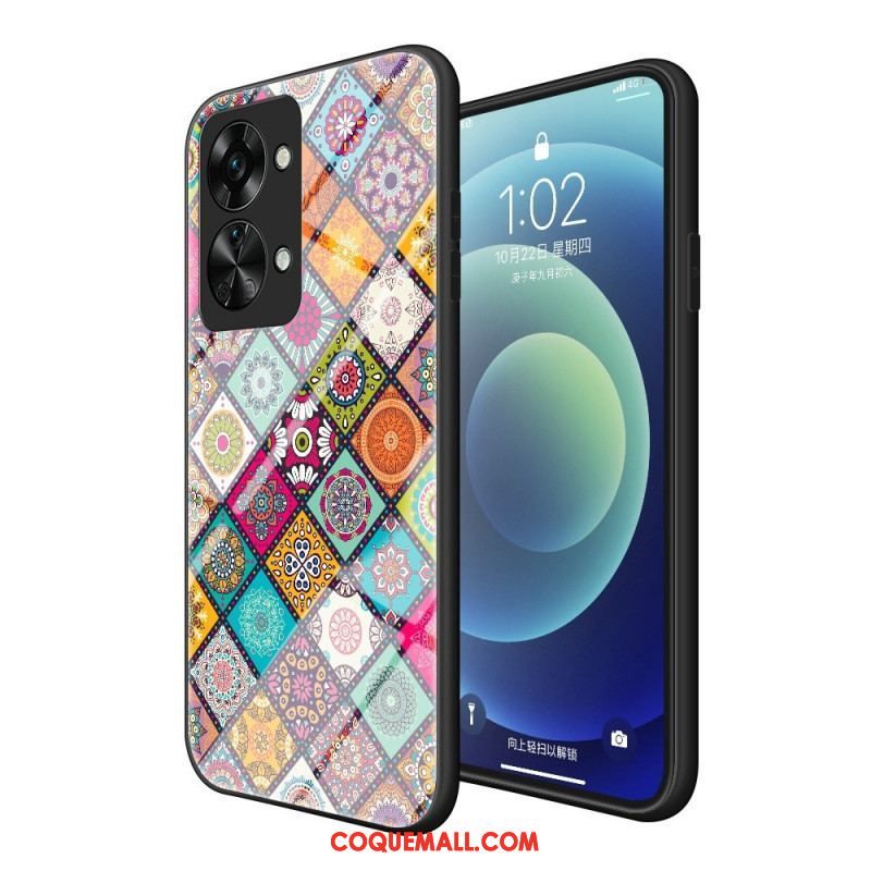 Coque OnePlus Nord 2T 5G Support Magnétique Patchwork