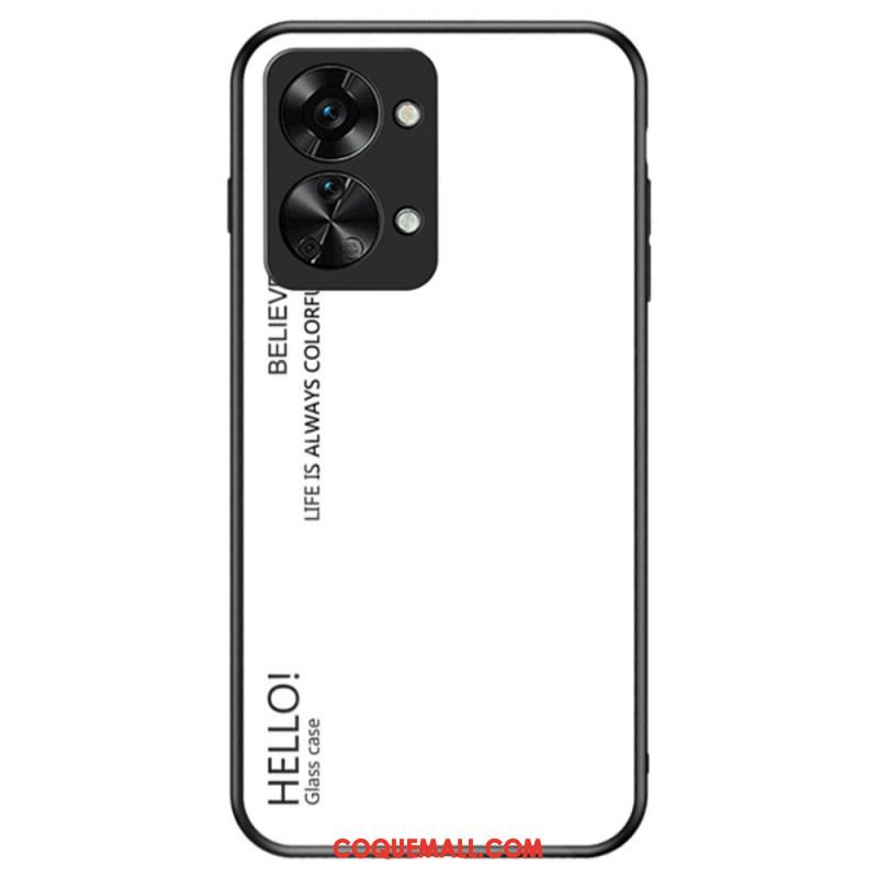 Coque OnePlus Nord 2T 5G Verre Trempé Hello