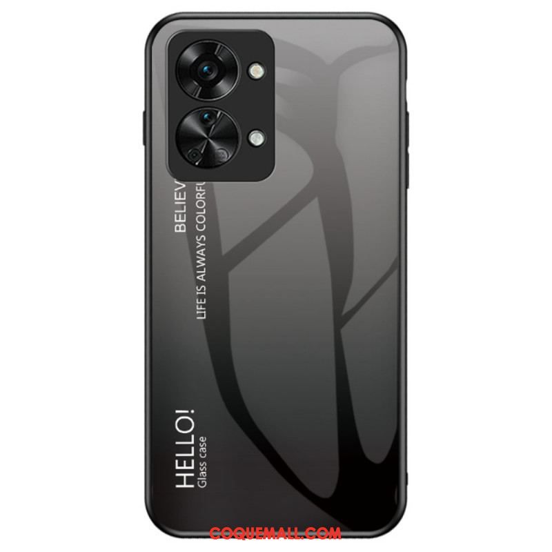 Coque OnePlus Nord 2T 5G Verre Trempé Hello