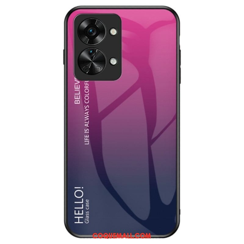 Coque OnePlus Nord 2T 5G Verre Trempé Hello