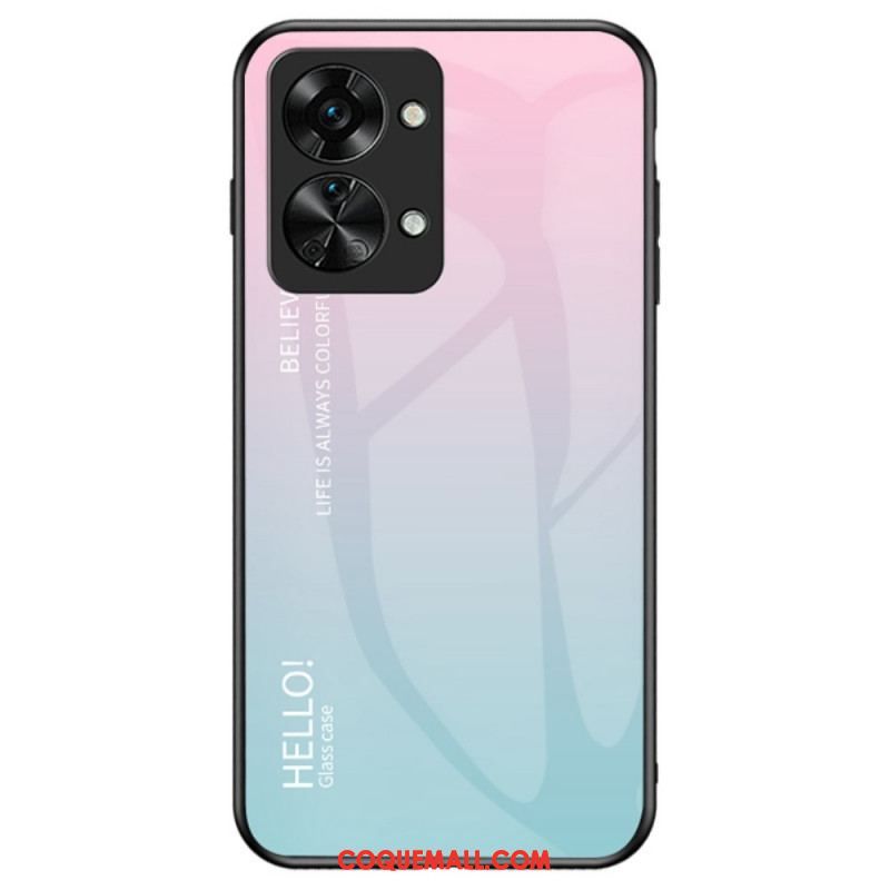 Coque OnePlus Nord 2T 5G Verre Trempé Hello