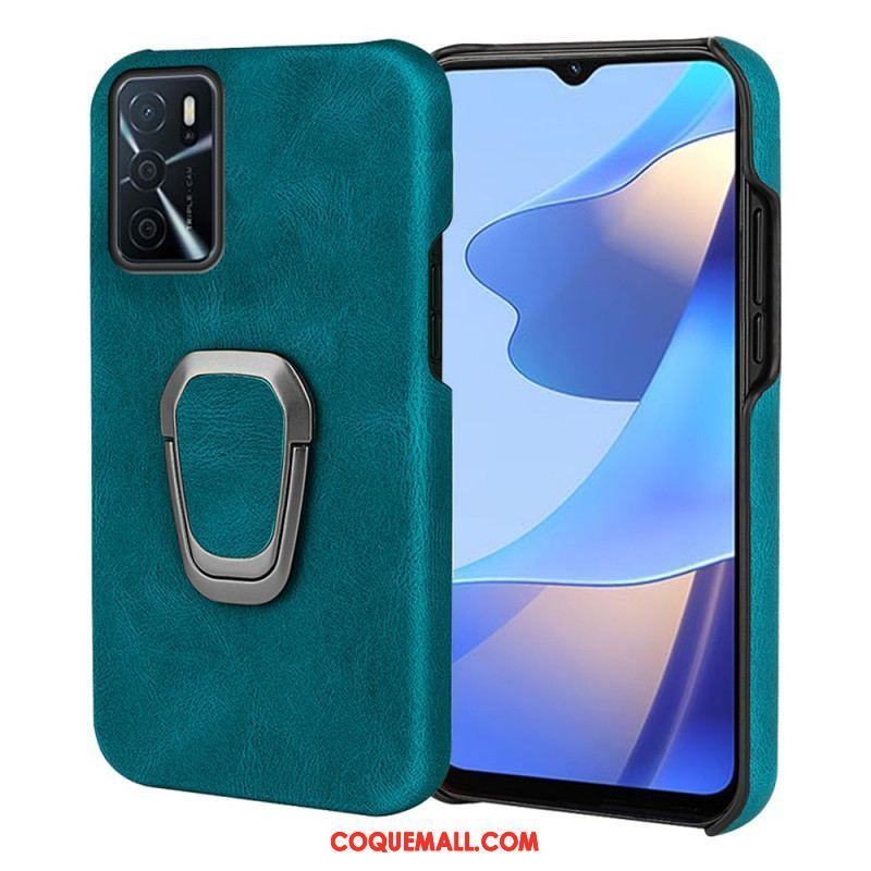 Coque Oppo A16 / A16s Effet Cuir Anneau-Support New Colors