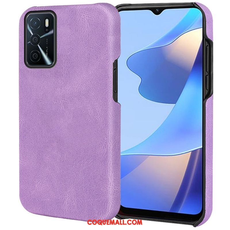 Coque Oppo A16 / A16s Effet Cuir Élégance New Colors