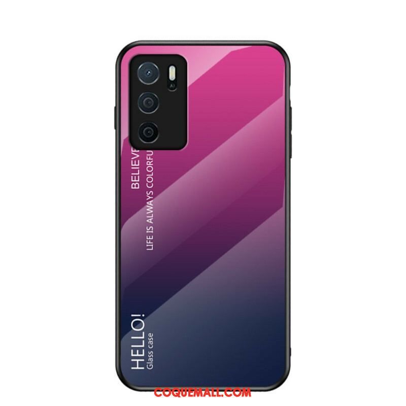 Coque Oppo A16 / A16s Verre Trempé Hello