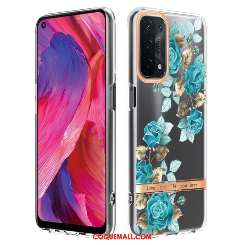 Coque Oppo A54 5G / A74 5G Transparente Florale