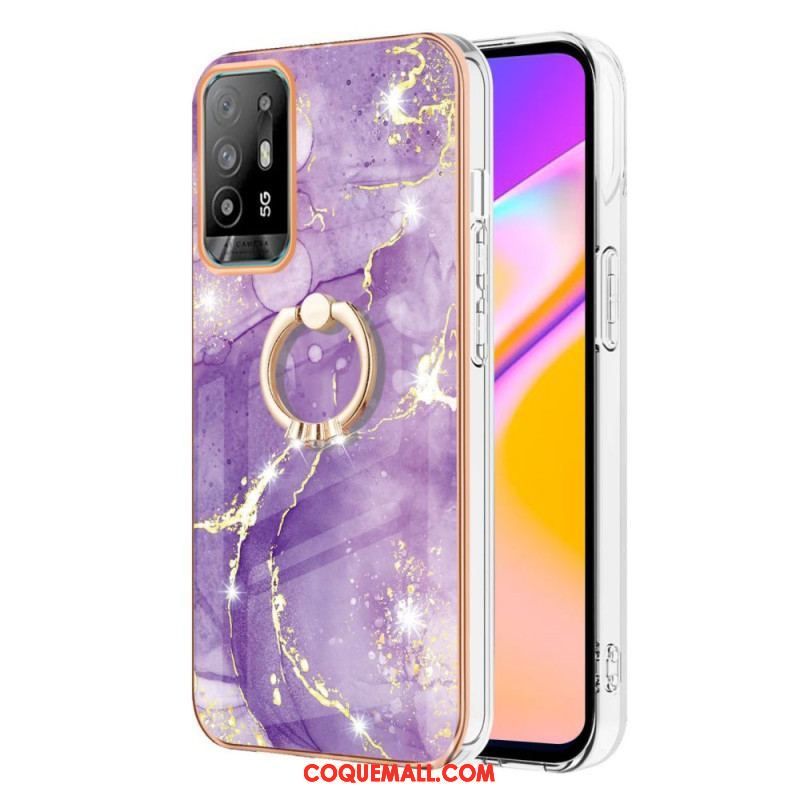 Coque Oppo A94 5G Marbre avec Anneau