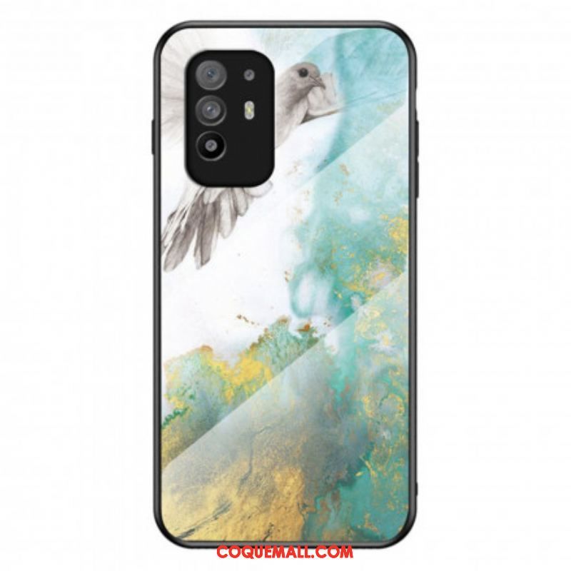 Coque Oppo A94 5G Verre Trempé Marble Colors