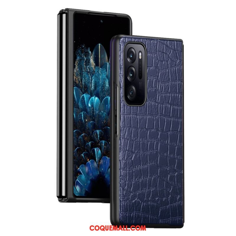 Coque Oppo Find N Effet Peau de Crocodile