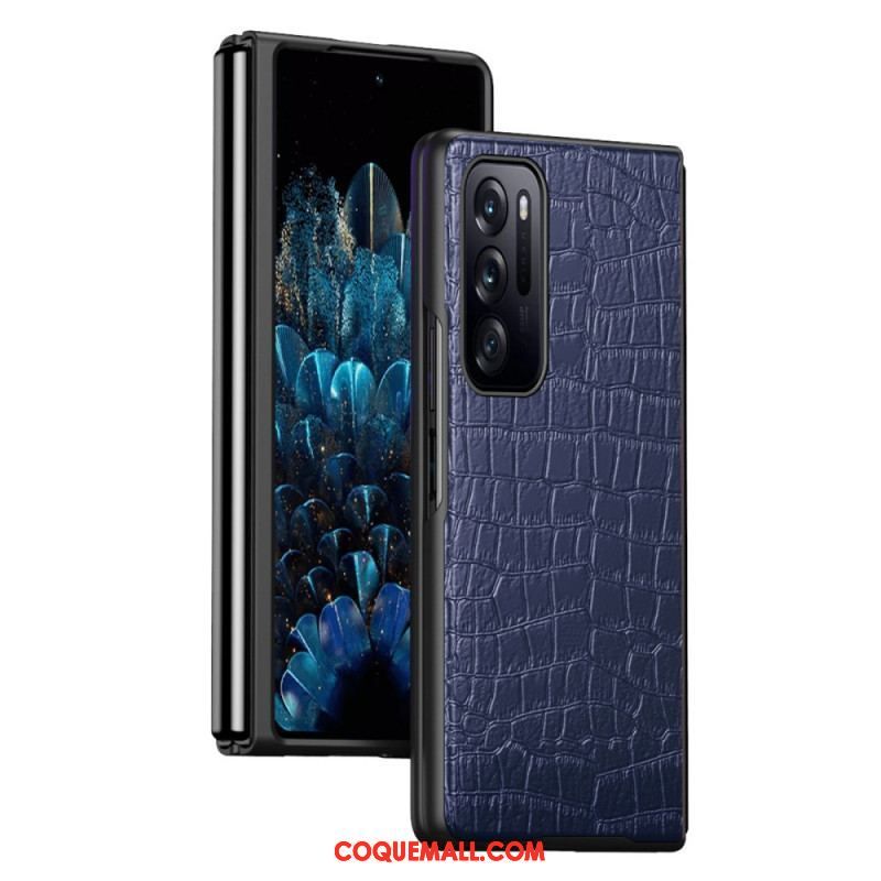 Coque Oppo Find N Effet Peau de Crocodile