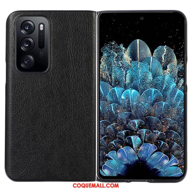 Coque Oppo Find N Style Cuir litchi