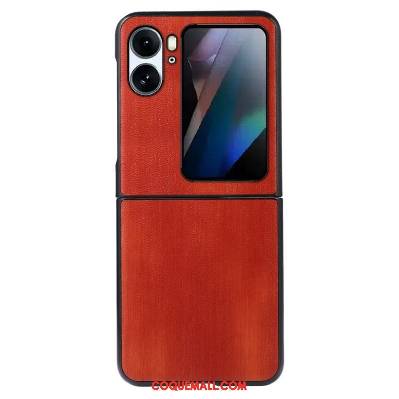 Coque Oppo Find N2 Flip Effet Cuir