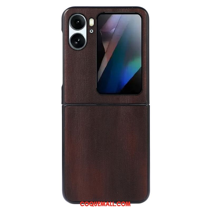 Coque Oppo Find N2 Flip Effet Cuir