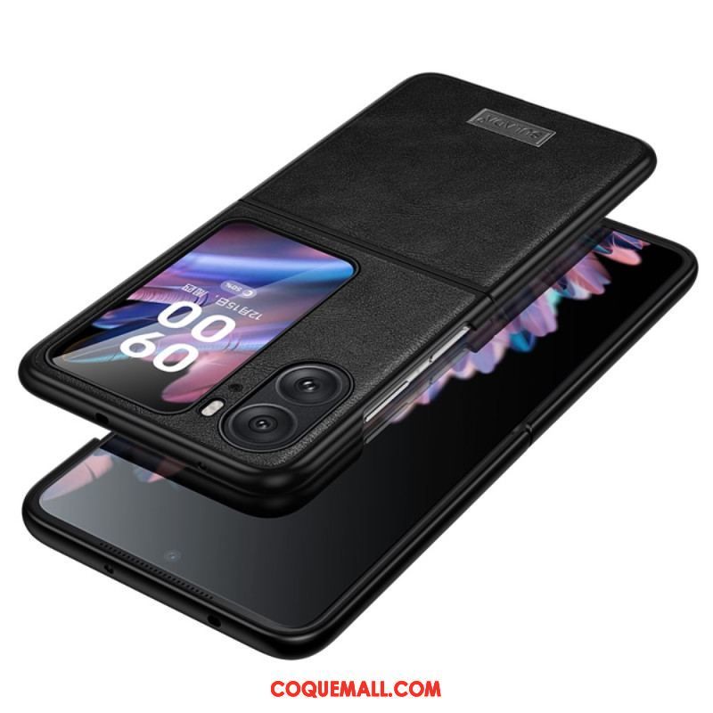 Coque Oppo Find N2 Flip Effet Cuir SULADA