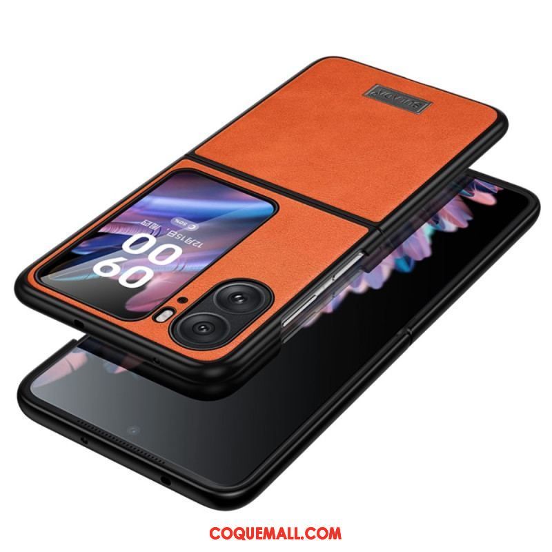 Coque Oppo Find N2 Flip Effet Cuir SULADA