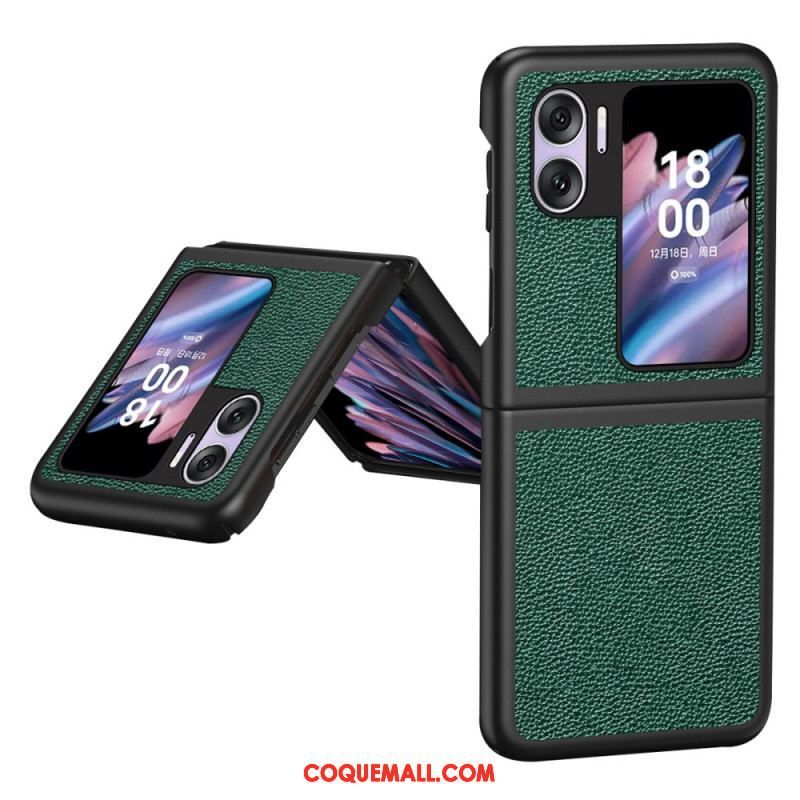 Coque Oppo Find N2 Flip Simili Cuir Litchi