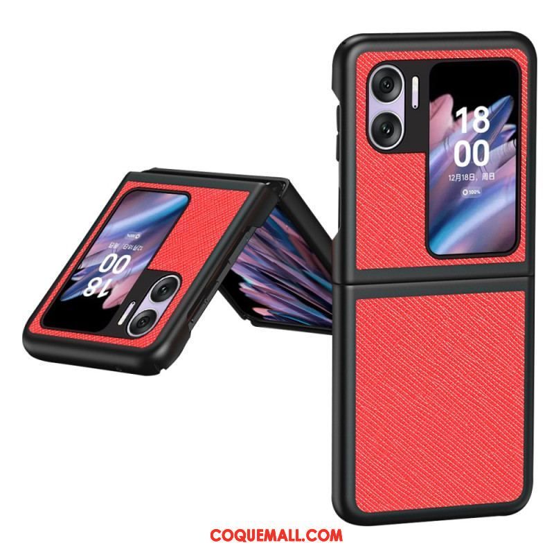 Coque Oppo Find N2 Flip Style Cuir Texturé